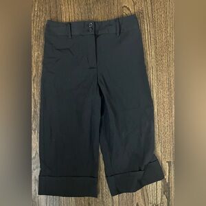 Black Cuffed Women’s Bermuda Shorts